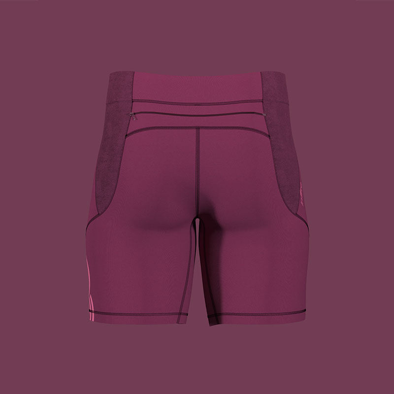 MENS RACE COMPRESSION SHORT CLARET