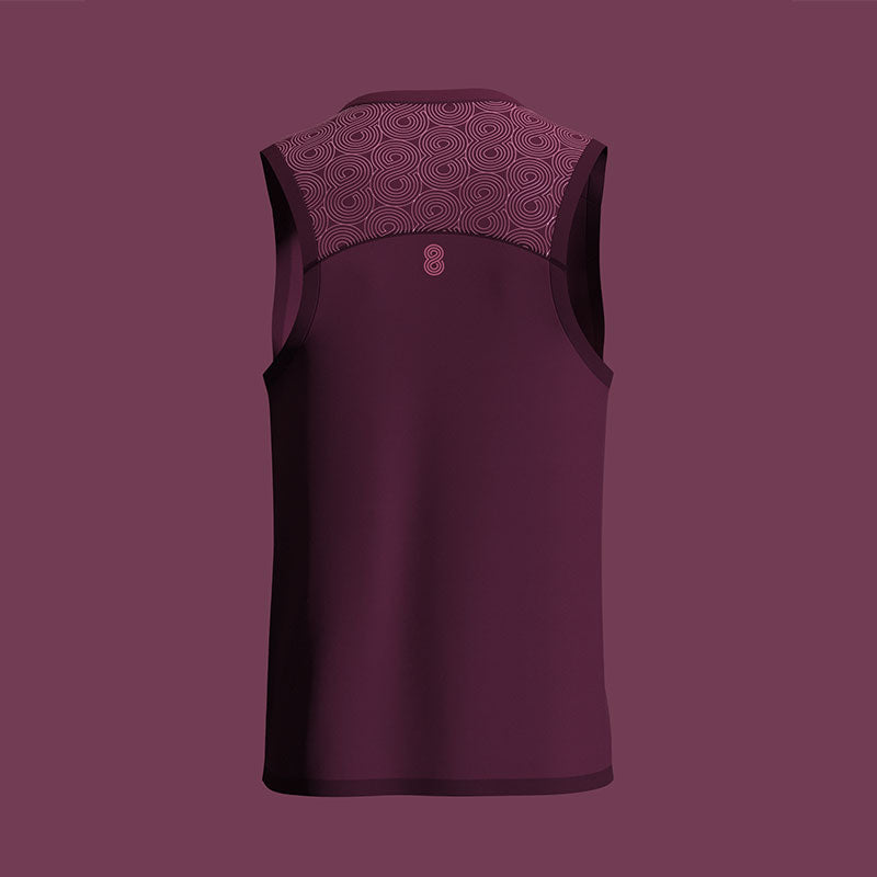 MENS RACE TANK CLARET