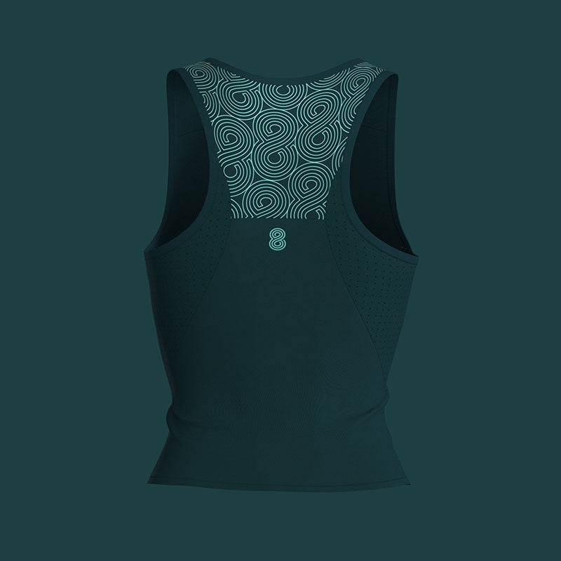 WOMENS RACE TANK GREEN