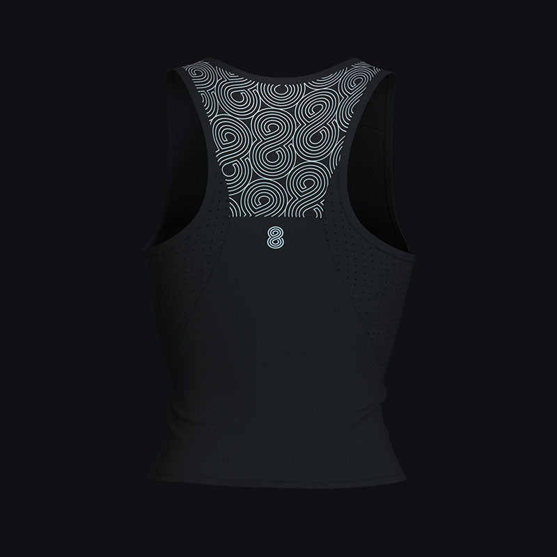 WOMENS RACE TANK BLACK