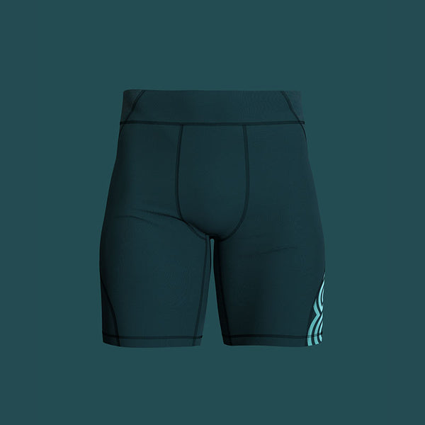 Mens Race Compression Short (Green)