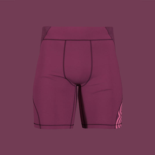 MENS RACE COMPRESSION SHORT CLARET