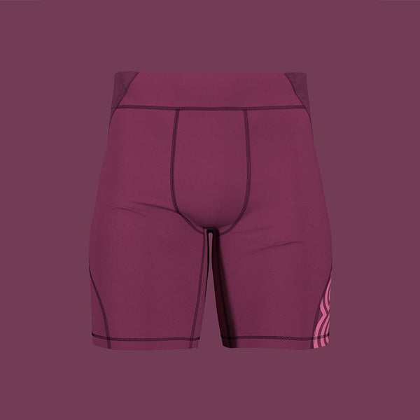 Mens Race Compression Short (Claret)