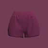 WOMENS RACE WOVEN SHORT CLARET