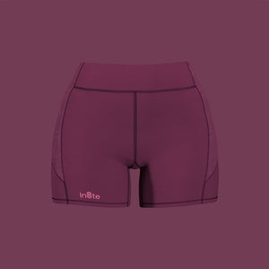Womens Race Compression Short (Claret)