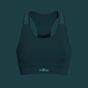 Womens Race Sports Bra (Green)