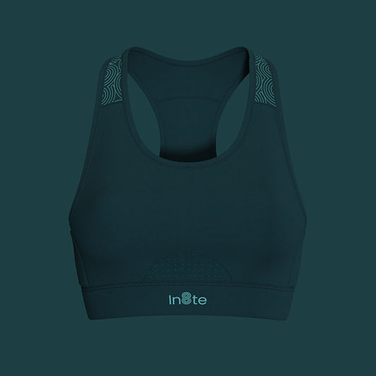 WOMENS RACE SPORTS BRA GREEN