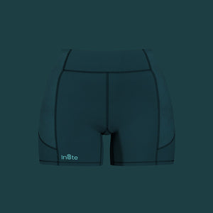 Womens Race Compression Short (Green)