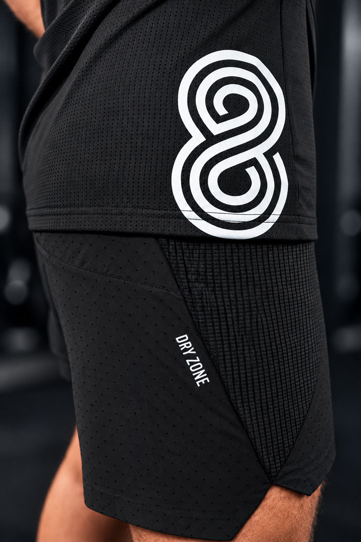 IN8TE BRANDING — Breaking 50 Short Men Black