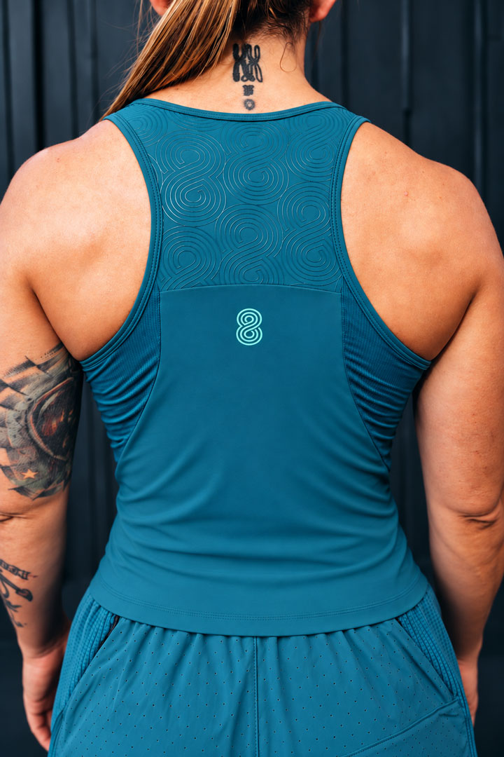 RACERBACK FIT — The Limit Tank Women Teal