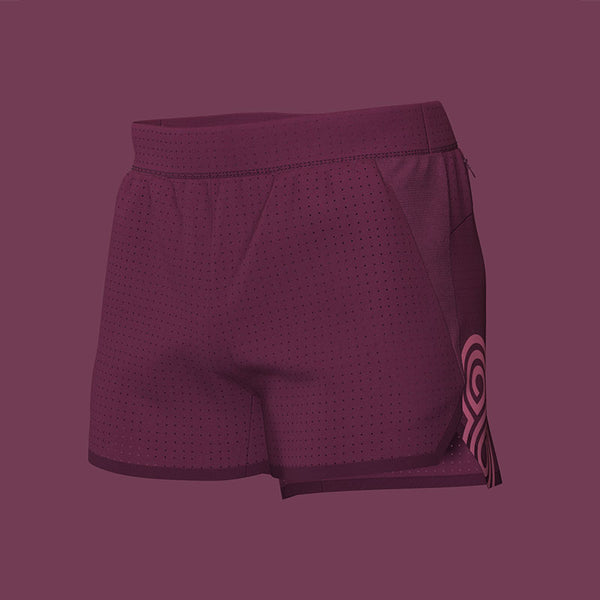 Mens Race Woven Short (Claret)