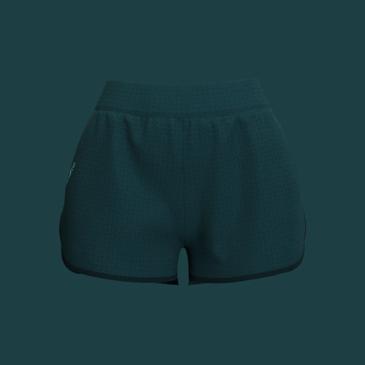 WOMENS RACE WOVEN SHORT GREEN