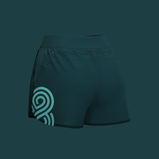 WOMENS RACE WOVEN SHORT GREEN