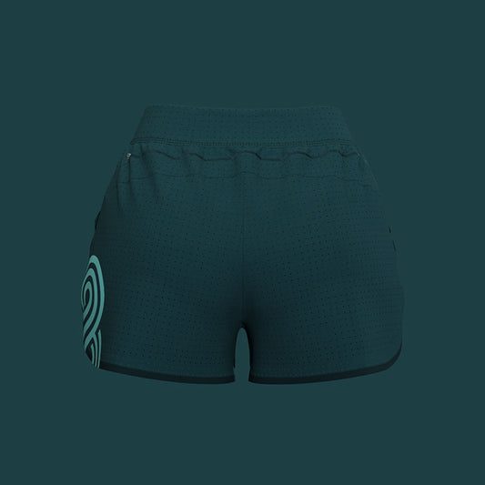 WOMENS RACE WOVEN SHORT GREEN