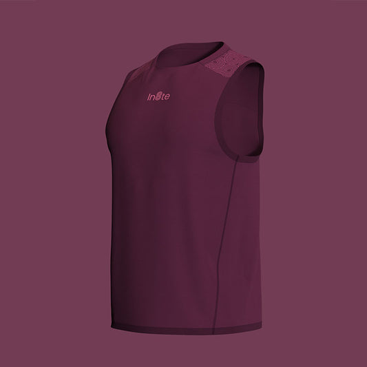 MENS RACE TANK CLARET