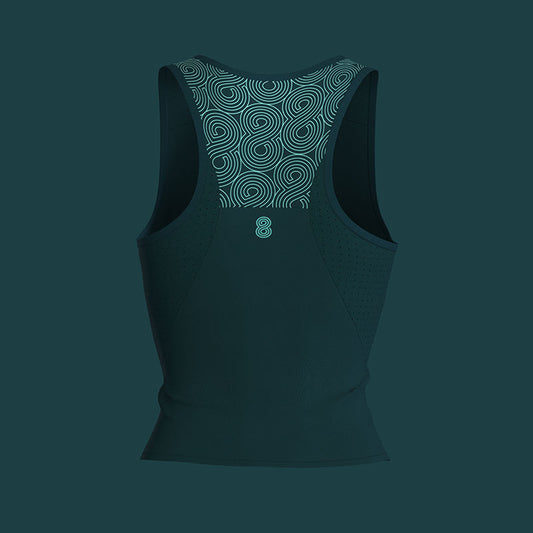 WOMENS RACE TANK GREEN