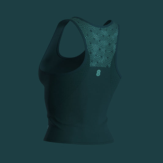 WOMENS RACE TANK GREEN