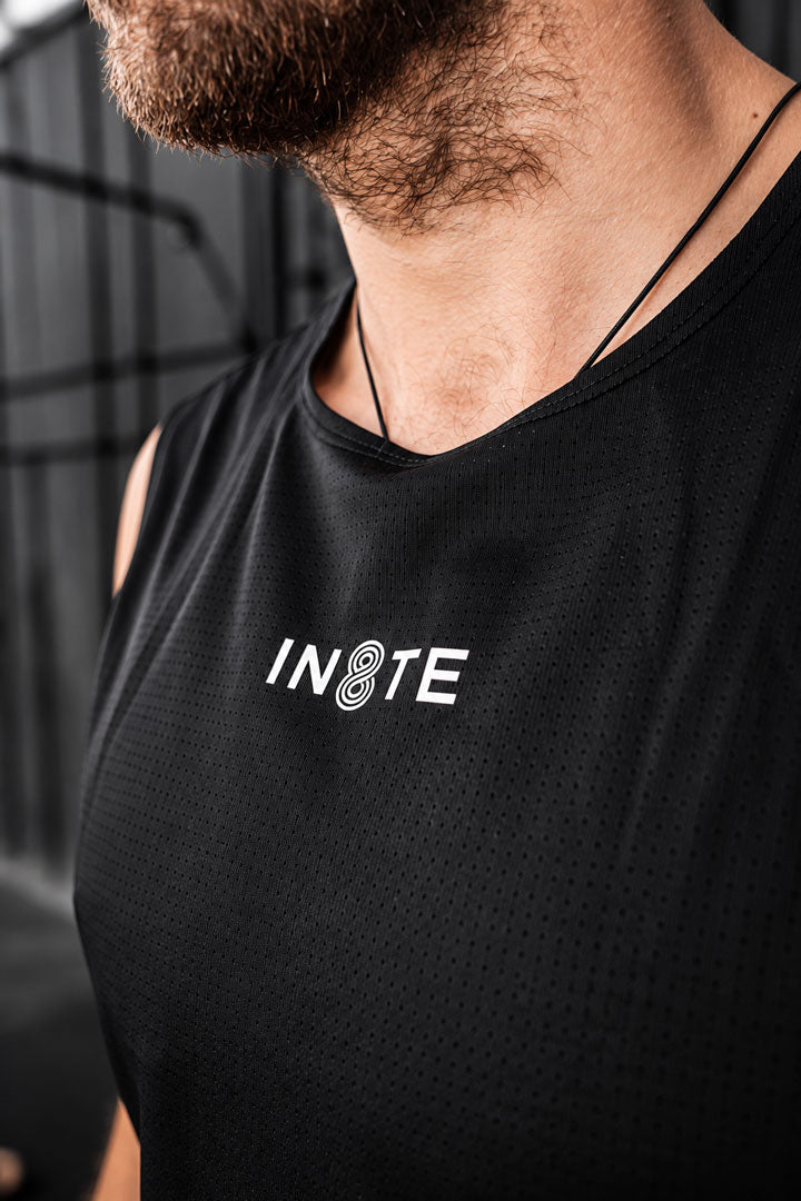 in8te branding male tank top black