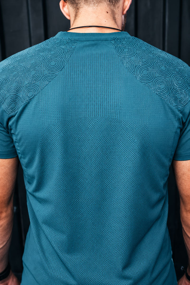 EYELET FABRIC™ — The Edge T shirt Men Teal