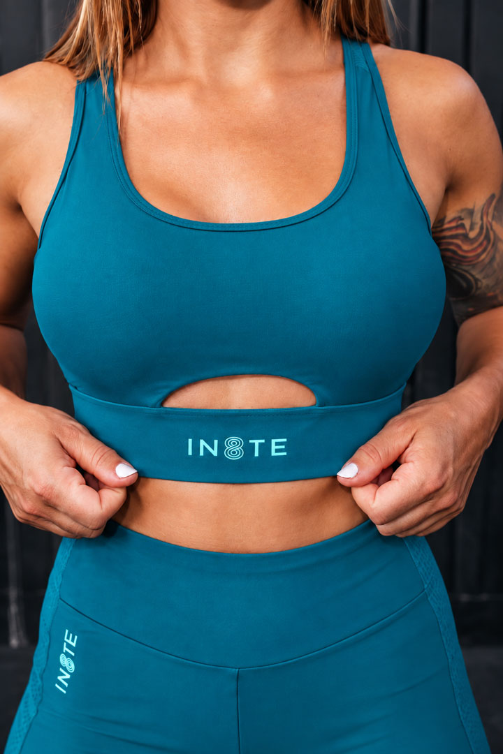 women bra teal in8te branding