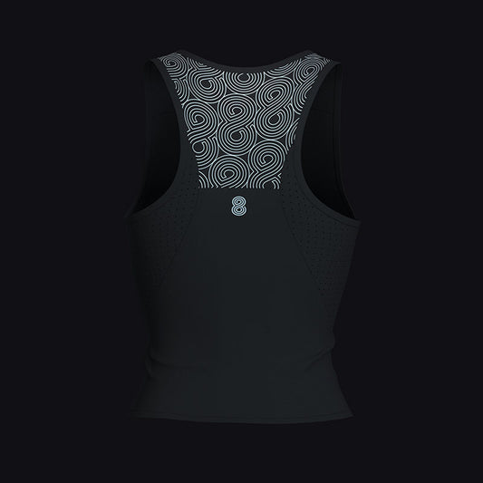 WOMENS RACE TANK BLACK
