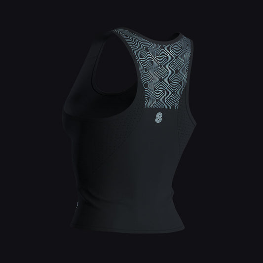WOMENS RACE TANK BLACK